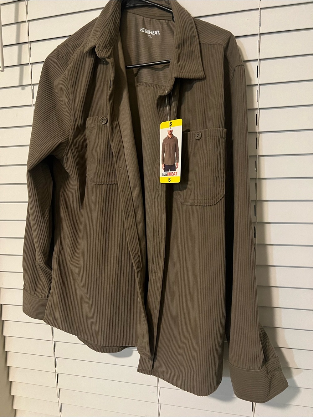 32 Degrees Button-Front Corduroy Shirt